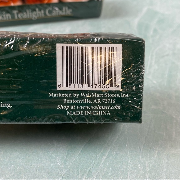 New in package 8 Jack-o-lantern tealights orange - Picture 5 of 5